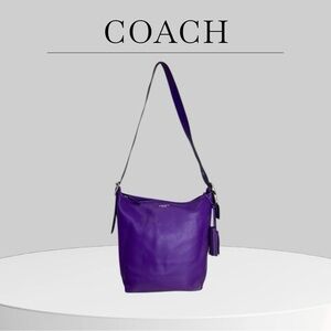 Coach Legacy Duffle 19889 bag in purple leather